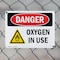 Signmission Oxygen In Use Danger Sign, Plastic, 10in W x 7in L, 2PK OS-2PACK-DS-P-710-L-2463 - alternate 6